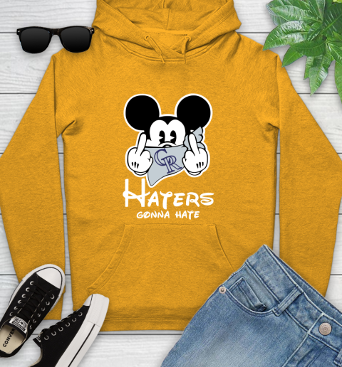 MLB Colorado Rockies Gonna Hate Mickey Mouse Disney Baseball T Shirt_000 Youth Hoodie 2