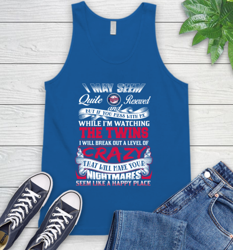 Minnesota Twins MLB Baseball Don't Mess With Me While I'm Watching My Team Tank Top 4
