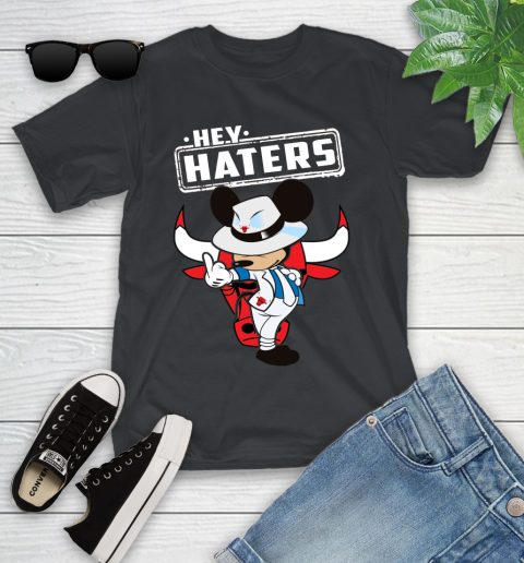 NBA Hey Haters Mickey Basketball Sports Chicago Bulls Youth T-Shirt