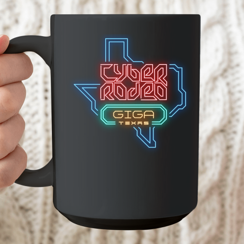 Cyber Rodeo Shirt Elon Musk Giga Texas Tesla Event Ceramic Mug 15oz