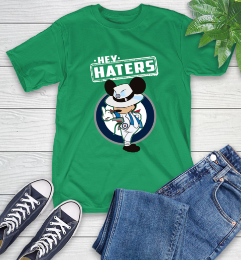 NHL Hey Haters Mickey Hockey Sports Winnipeg Jets T-Shirt 7