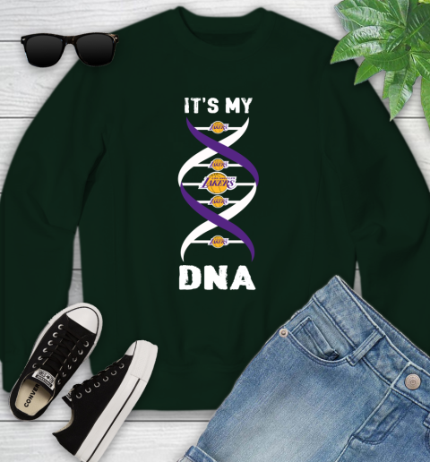 Los Angeles Lakers NBA Basketball It's My DNA Sports Youth Sweatshirt 9