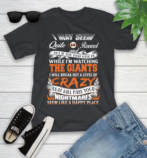 San Francisco Giants MLB Baseball Don't Mess With Me While I'm Watching My Team Youth T-Shirt