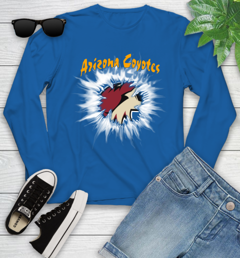Arizona Coyotes NHL Hockey Adoring Fan Rip Sports Youth Long Sleeve 10