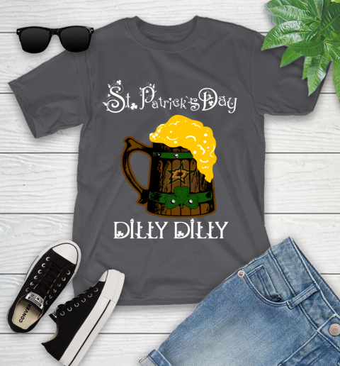 NHL Dallas Stars St Patrick's Day Dilly Dilly Beer Hockey Sports Youth T-Shirt 6