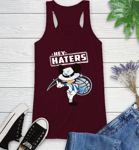 NBA Hey Haters Mickey Basketball Sports Orlando Magic Racerback Tank 2