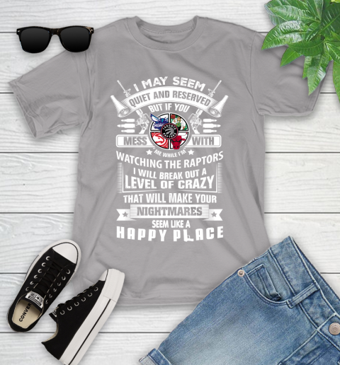 Toronto Raptors NBA Basketball Don't Mess With Me While I'm Watching My Team Sports Youth T-Shirt 4