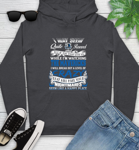 Dallas Mavericks NBA Basketball Don't Mess With Me While I'm Watching My Team Youth Hoodie 8