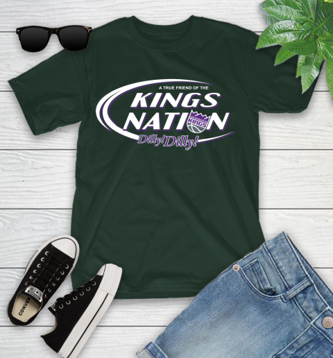 NBA A True Friend Of The Sacramento Kings Dilly Dilly Basketball Sports Youth T-Shirt 5