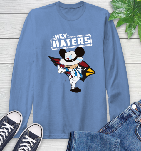 NFL Hey Haters Mickey Football Sports Arizona Cardinals Long Sleeve T-Shirt 12