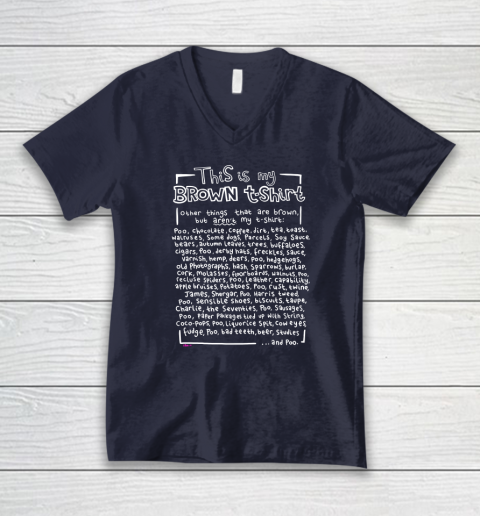 This Is My Brown V-Neck T-Shirt 2