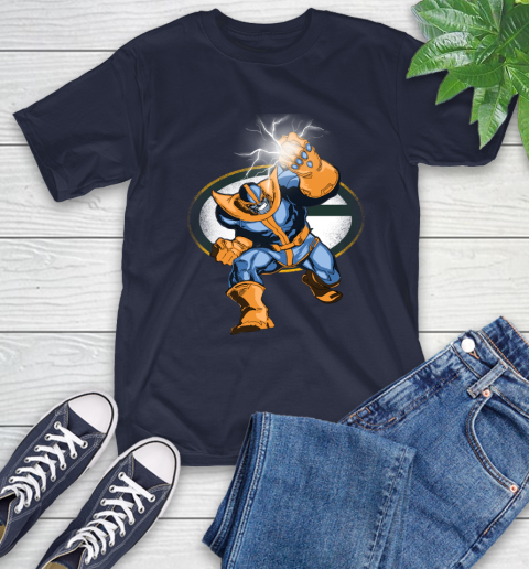 Green Bay Packers NFL Football Thanos Avengers Infinity War Marvel T-Shirt 3