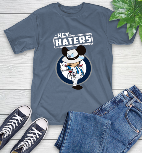 NHL Hey Haters Mickey Hockey Sports Winnipeg Jets T-Shirt 8