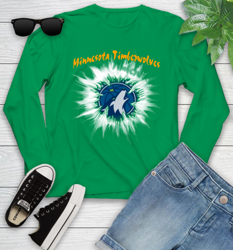 Minnesota Timberwolves NBA Basketball Rip Sports Youth Long Sleeve 7