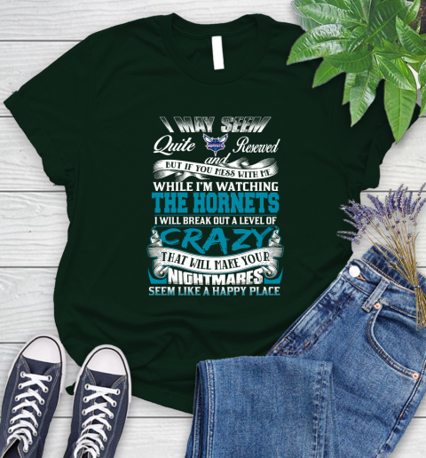 Charlotte Hornets NBA Basketball Don't Mess With Me While I'm Watching My Team Women's T-Shirt 6