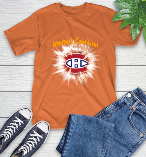 Montreal Canadiens NHL Hockey Adoring Fan Rip Sports T-Shirt 4
