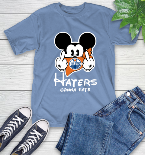 NHL Edmonton Oilers Haters Gonna Hate Mickey Mouse Disney Hockey T Shirt T-Shirt 12
