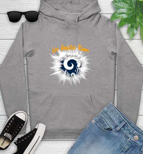 Los Angeles Rams NFL Football Adoring Fan Rip Sports Youth Hoodie 6