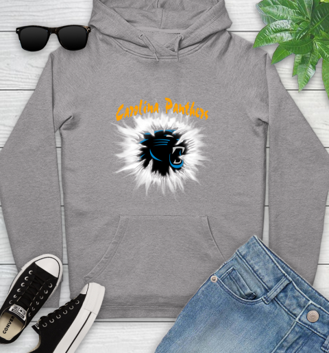 Carolina Panthers NFL Football Adoring Fan Rip Sports Youth Hoodie 6