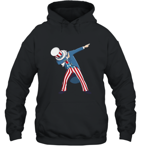The Dab Abraham Lincoln With Hat Patriotic  Funny 4th July Hooded
