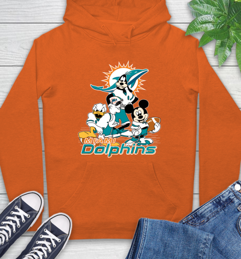 NFL Miami Dolphins Mickey Mouse Donald Duck Goofy Football Shirt Hoodie 4