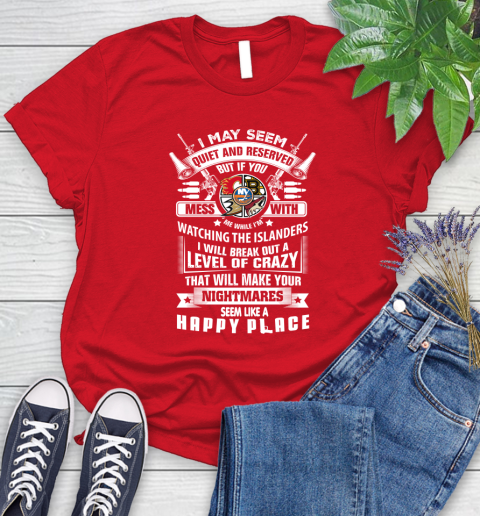 New York Islanders NHL Hockey Don't Mess With Me While I'm Watching My Team Sports Women's T-Shirt 13