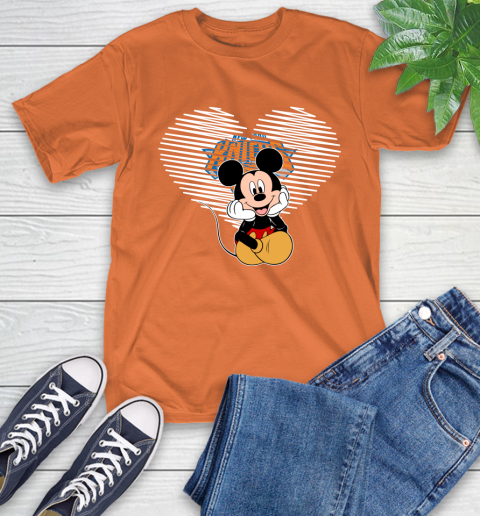 NBA New York Knicks The Heart Mickey Mouse Disney Basketball T-Shirt 4