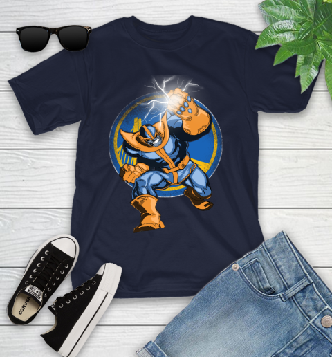 Golden State Warriors NBA Basketball Thanos Avengers Infinity War Marvel Youth T-Shirt 2