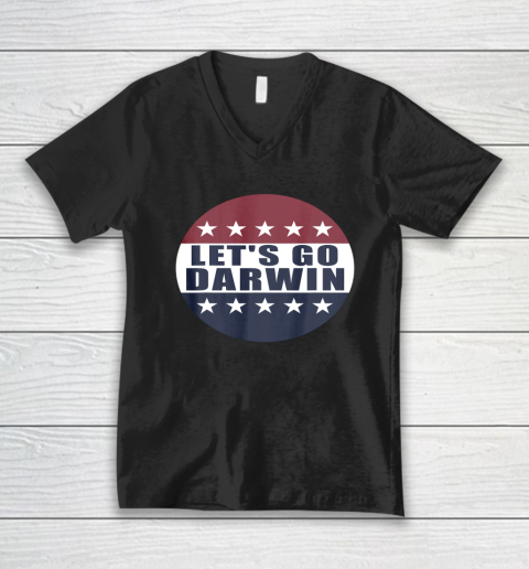 Let's Go Darwin Shirts V-Neck T-Shirt 7