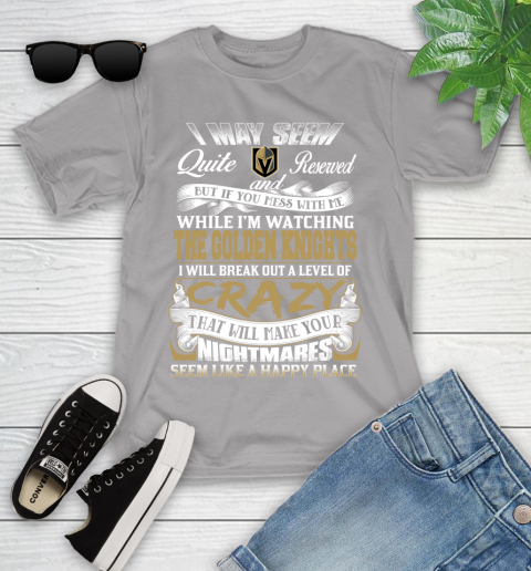 Vegas Golden Knights NHL Hockey Don't Mess With Me While I'm Watching My Team Youth T-Shirt 4