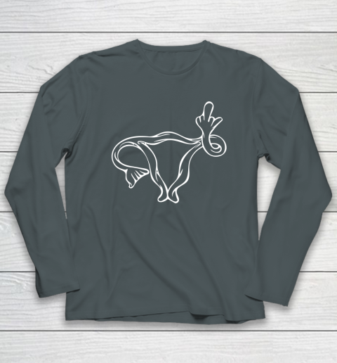 Middle Finger Uterus Long Sleeve T-Shirt 3