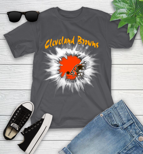 Cleveland Browns NFL Football Adoring Fan Rip Sports Youth T-Shirt 6