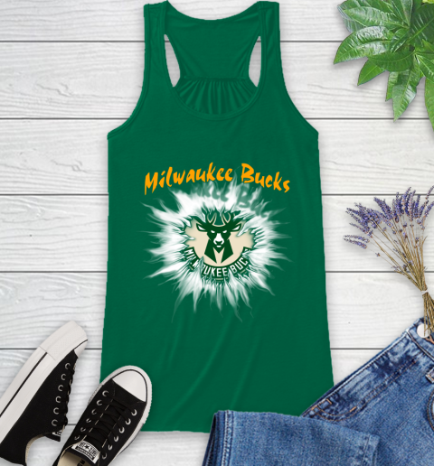 Milwaukee Bucks NBA Basketball Rip Sports Racerback Tank 6
