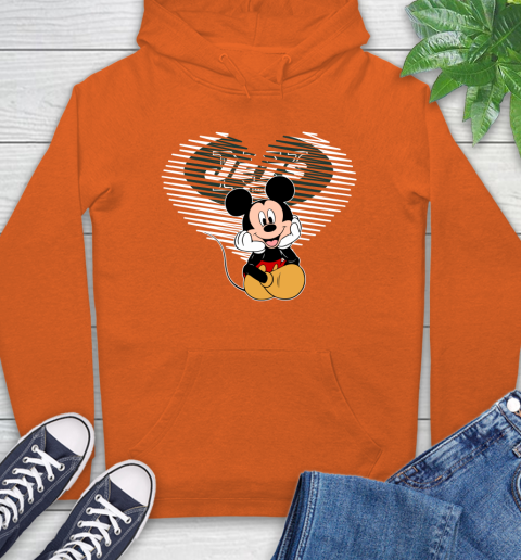 NFL New York Jets The Heart Mickey Mouse Disney Football T Shirt_000 Hoodie 4