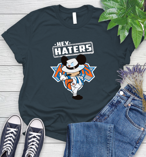 NBA Hey Haters Mickey Basketball Sports New York Knicks Women's T-Shirt 11
