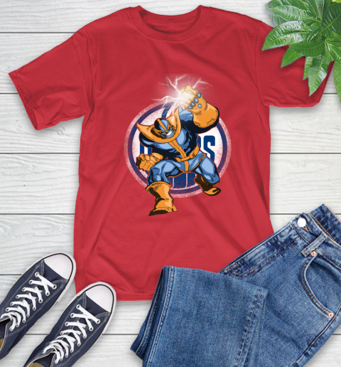 Edmonton Oilers NHL Hockey Thanos Avengers Infinity War Marvel T-Shirt 11