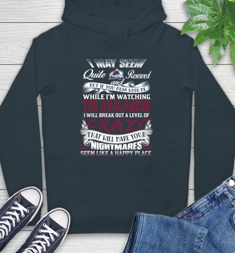 Colorado Avalanche NHL Hockey Don't Mess With Me While I'm Watching My Team Hoodie 7