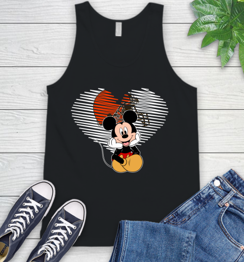 NFL Cleveland Browns The Heart Mickey Mouse Disney Football T Shirt_000 Tank Top