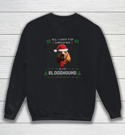 ALL I WANT FOR CHRISTMAS IS MY BLOODHOUND Sweatshirt