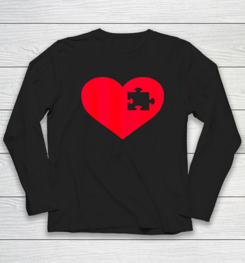 Family Valentine Insert Heart Gift Long Sleeve T-Shirt