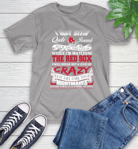 Boston Red Sox MLB Baseball Don't Mess With Me While I'm Watching My Team T-Shirt 6