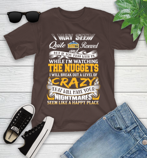 Denver Nuggets NBA Basketball Don't Mess With Me While I'm Watching My Team Youth T-Shirt 7