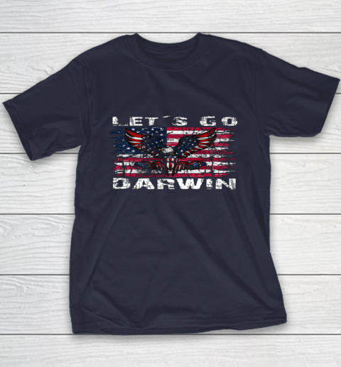 Let's go Darwin America Flag Eagle Youth T-Shirt 10