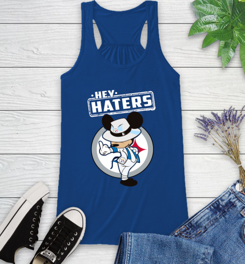 NFL Hey Haters Mickey Football Sports Pittsburgh Steelers Racerback Tank 8