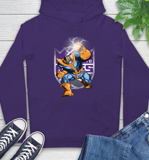 Sacramento Kings NBA Basketball Thanos Avengers Infinity War Marvel Hoodie Tee For Sports