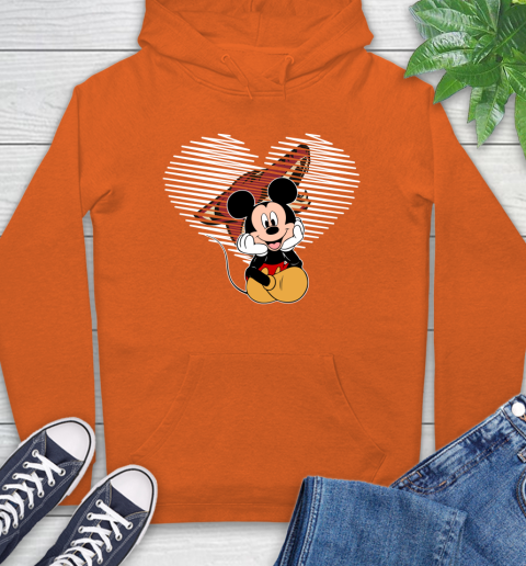 NHL Arizona Coyotes The Heart Mickey Mouse Disney Hockey Hoodie 4
