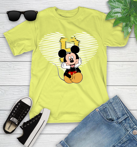 MLB Pittsburgh Pirates The Heart Mickey Mouse Disney Baseball T Shirt_000 Youth T-Shirt 10