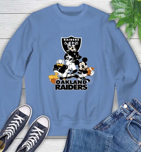 NFL Oakland Raiders Mickey Mouse Donald Duck Goofy Football Shirt Sweatshirt 11