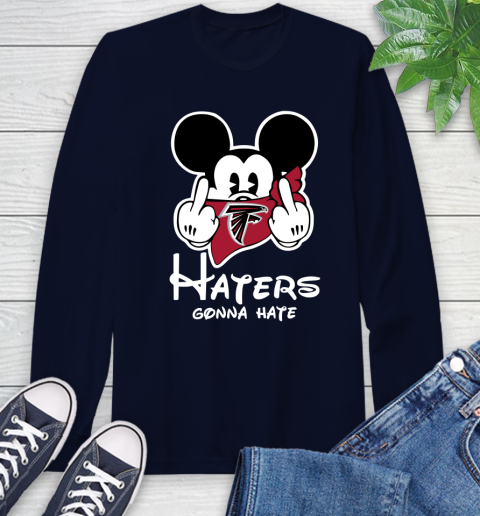 NFL Atlanta Falcons Haters Gonna Hate Mickey Mouse Disney Football T Shirt Long Sleeve T-Shirt 3