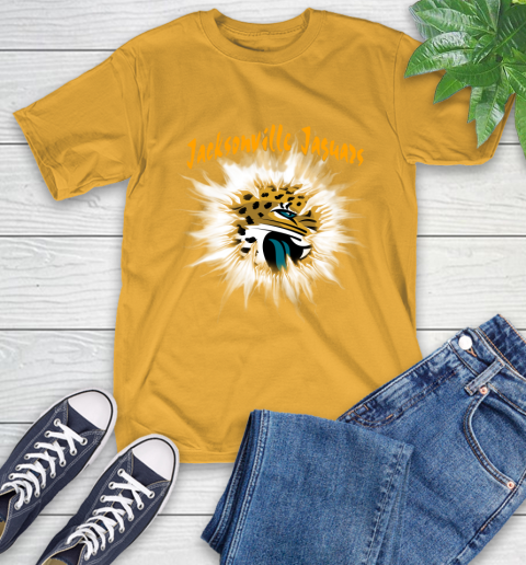 Jacksonville Jaguars NFL Football Adoring Fan Rip Sports T-Shirt 2
